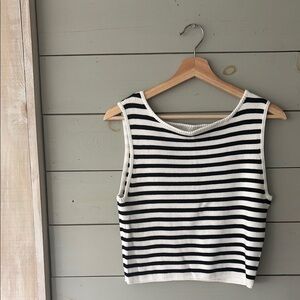 Song of Style Ribbed Knit Striped Tank – Size medium